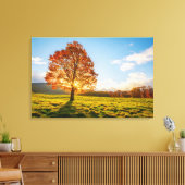 木の火 キャンバスプリント (インサイチュ (リビング))