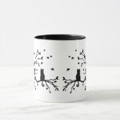 木の猫-シルエット マグカップ (中央)