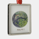 木の猿 メタルオーナメント (右)