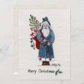 木の生えた父のクリスマスはメリークリスマス シーズンカード (正面/裏面)