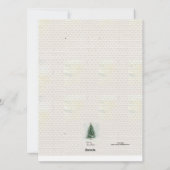 木の生えた父のクリスマスはメリークリスマス シーズンカード (裏面)