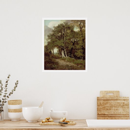 木の生えた道 ポスター (キッチン)