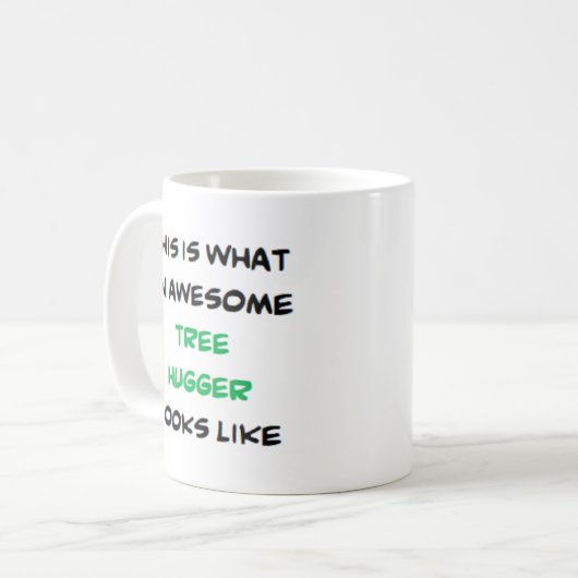 木の生き素晴らし茂り コーヒーマグカップ (正面左)