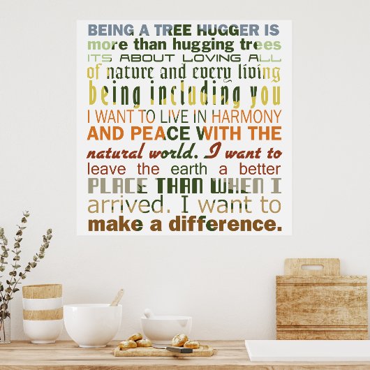 木の生き茂り ポスター (キッチン)