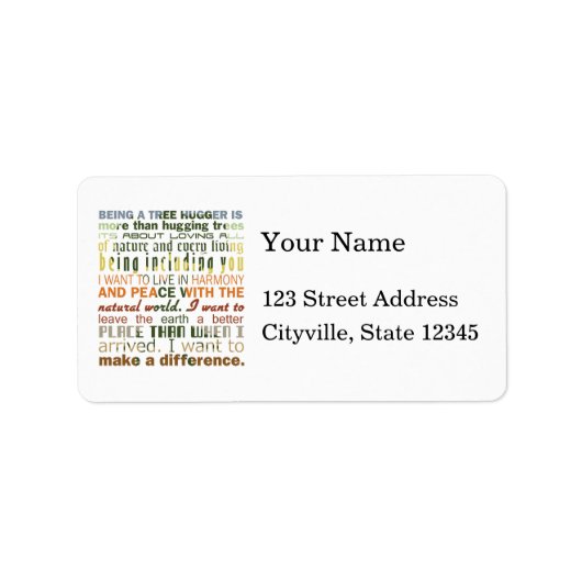 木の生き茂り ラベル (正面)