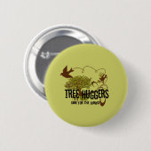 木の生け垣が鳥の世話をする 缶バッジ (正面&裏面)