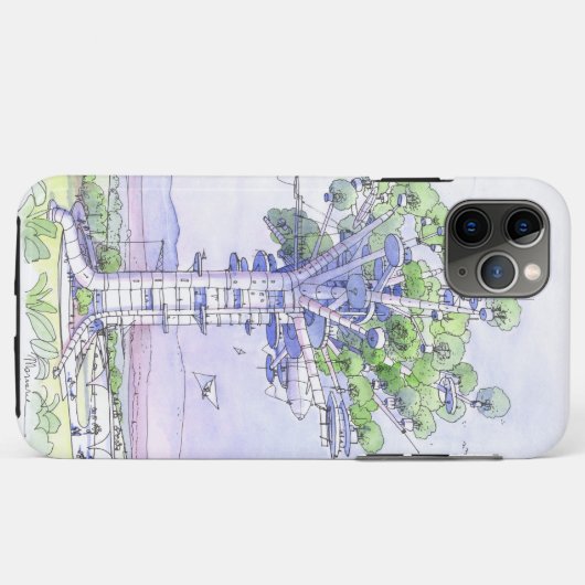 木の町 Case-Mate iPhoneケース (裏面(横))