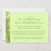 木の異教のな結婚式の招待の写真の精神 招待状 (裏面)