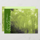 木の異教のな結婚式の招待の写真の精神 招待状 (正面/裏面)