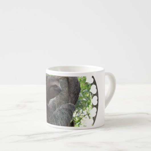 木の登山の怠惰の専門のマグ エスプレッソカップ (正面右)