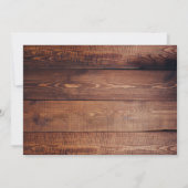 木の白い素朴かぼちゃの感謝祭ディナー 招待状 (裏面)