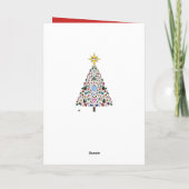 木の白の覚醒のクリスマスカードの奇跡 シーズンカード (裏面)