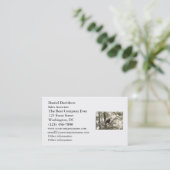 木の白頭鷲 名刺 (スタンド正面)