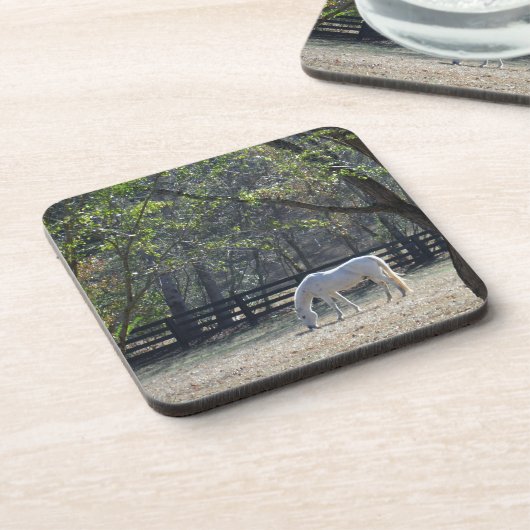 木の白馬 コースター (左側)