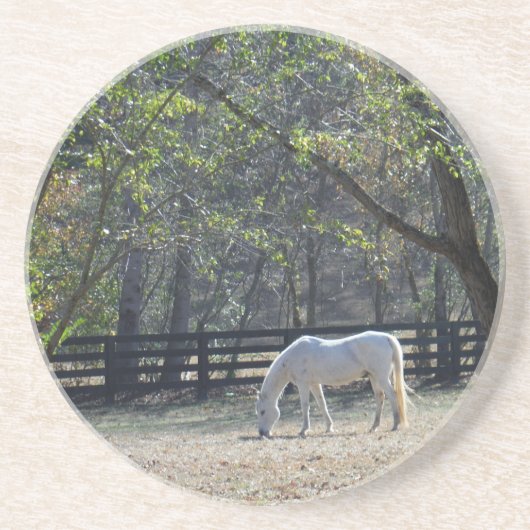 木の白馬 コースター (正面)
