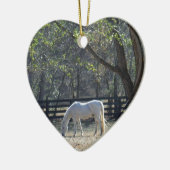 木の白馬 セラミックオーナメント (左)