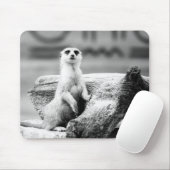 木の白黒Meerkat マウスパッド (マウス)