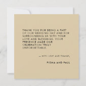 木の皮と苔の森の感謝カード サンキューカード (裏面)