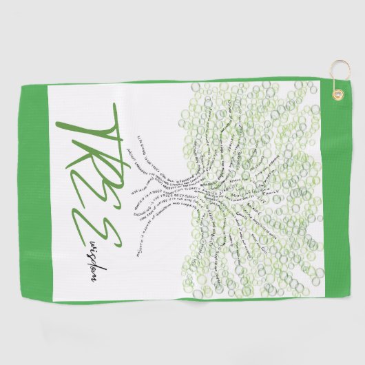 木の知恵 ゴルフタオル (横)