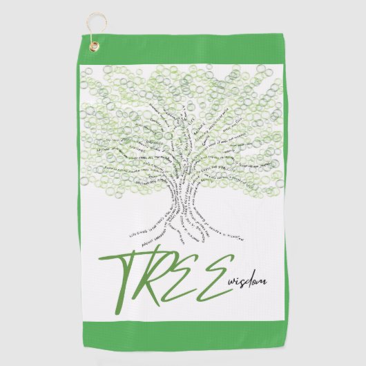 木の知恵 ゴルフタオル (正面)