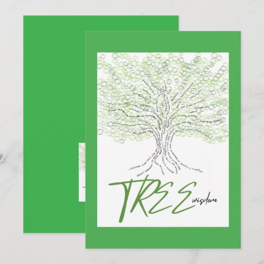 木の知恵 シーズンカード (正面/裏面)