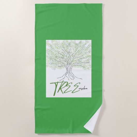 木の知恵 ビーチタオル (正面)