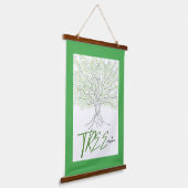 木の知恵 吊り下げ型タペストリー (傾斜あり)