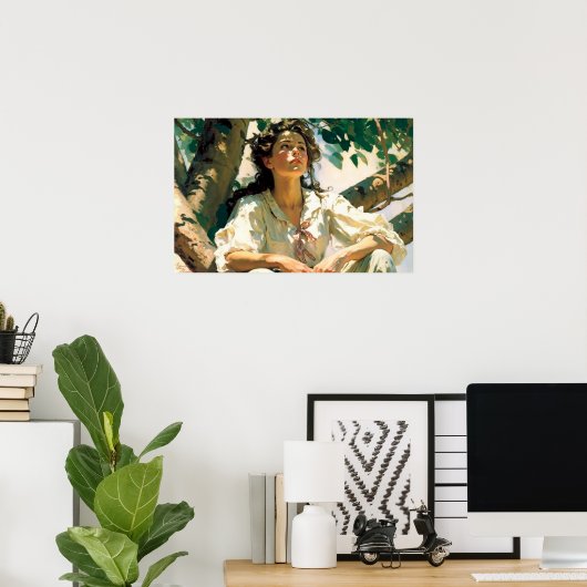 木の神聖な場所で ポスター (ホームオフィス)