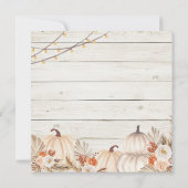 木の秋の収穫祭、秋祭り、秋のコミュニティ 招待状 (裏面)