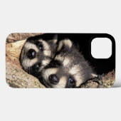 木の空洞にいるアライグマの赤ちゃん プロサイオン Case-Mate iPhoneケース (裏面 (横))
