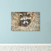 木の空洞の中に閉じ込められたラコン キャンバスプリント (インサイチュ (ウッドフロア))