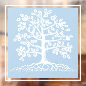 木の窓の中の鳥がぴくぴく鳴く ウィンドウサイン (シート2)