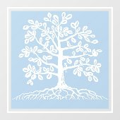 木の窓の中の鳥がぴくぴく鳴く ウィンドウサイン (シート)