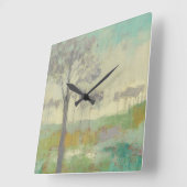 木の立場 スクエア壁時計 (傾斜)