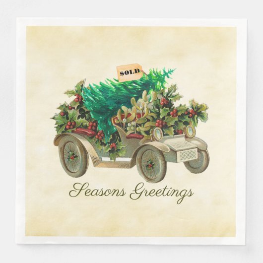 木の紙のナプキンを家に持ち帰る (正面)