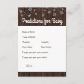 木の素朴スノーフレーク予測とアドバイスカード アドバイスカード (正面)