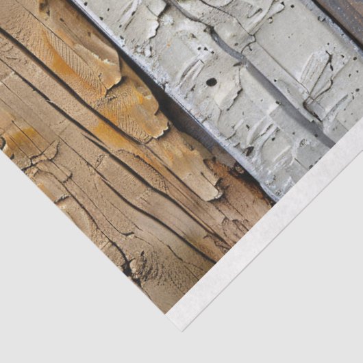 木の素朴テクスチャ茶色のグレーと白のデコページ 薄葉紙 (詳細)