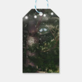 木の素朴愛の鳥の納屋の国の結婚式 ギフトタグ (裏面)