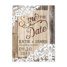 木の素朴板とレース日付を保存