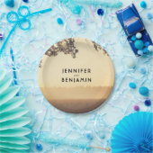 木の素朴枝とストリングライト ペーパープレート (パーティー)