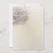 木の素朴樹皮の国のミニマル婚約 招待状 (裏面)