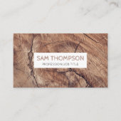 木の素朴質感モダン名刺 名刺 (正面)