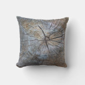 木の素朴輪のパターン クッション (正面)