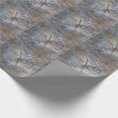 木の素朴輪のパターン ラッピングペーパー (角)