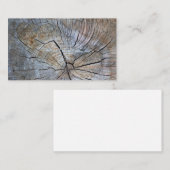 木の素朴輪のパターン 名刺 (正面/裏面)