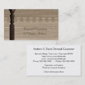 木の紡錘およびあり接合箇所 名刺 (正面/裏面)