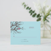 木の結婚式の応答の着席 出欠カード (スタンド正面)