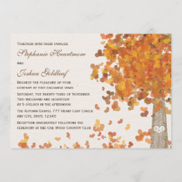 木の結婚式招待状で切り分けられるイニシャル 招待状