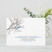 木の結婚式招待状の着席 招待状 (スタンド正面)