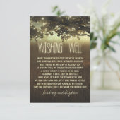 木の結婚願い清々しいカード エンクロージャーカード (スタンド正面)